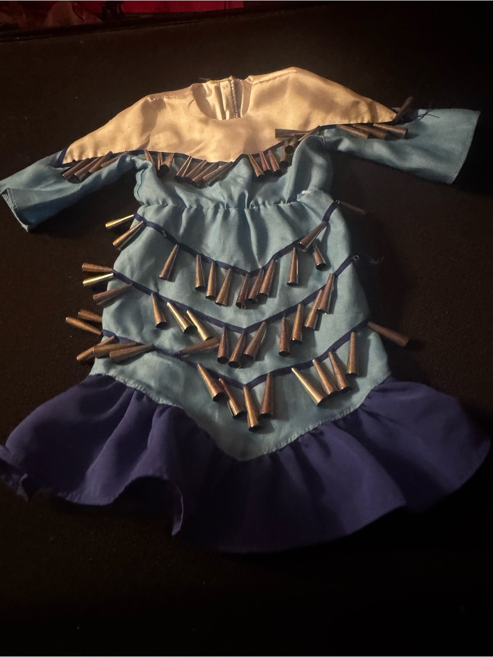 American Girl Doll Kaya Blue Jingle Dress 2008 Dress Only Pow Wow Dress Outfit